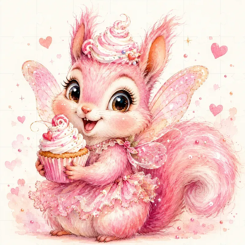 Cute Whimsical Animal Watercolor Stickers
