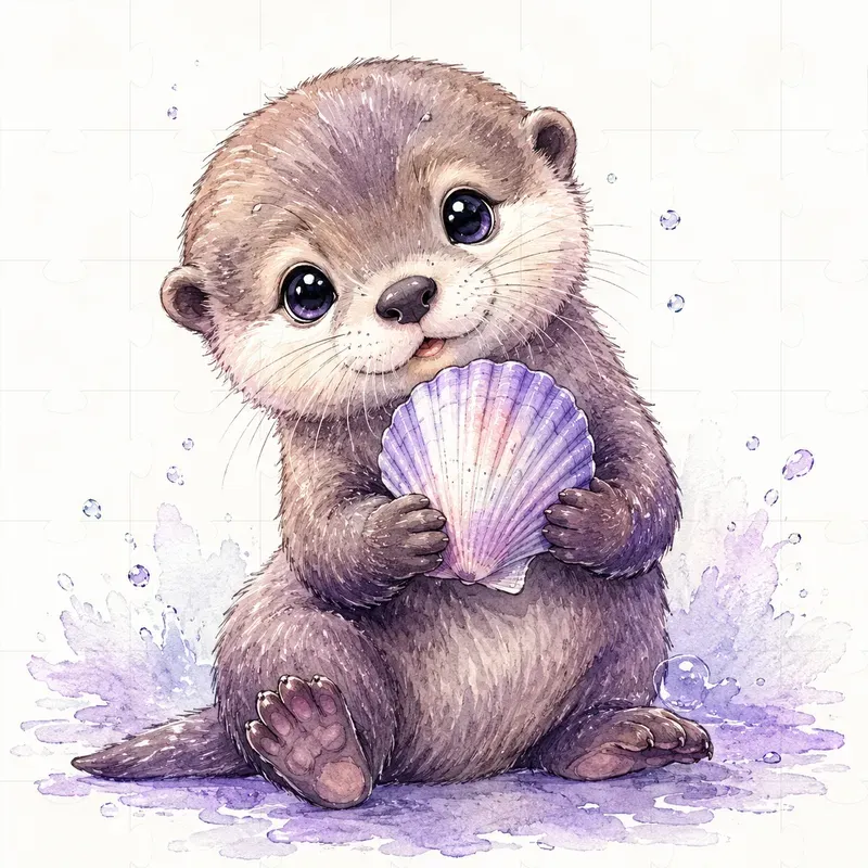 Cute Whimsical Animal Watercolor Stickers