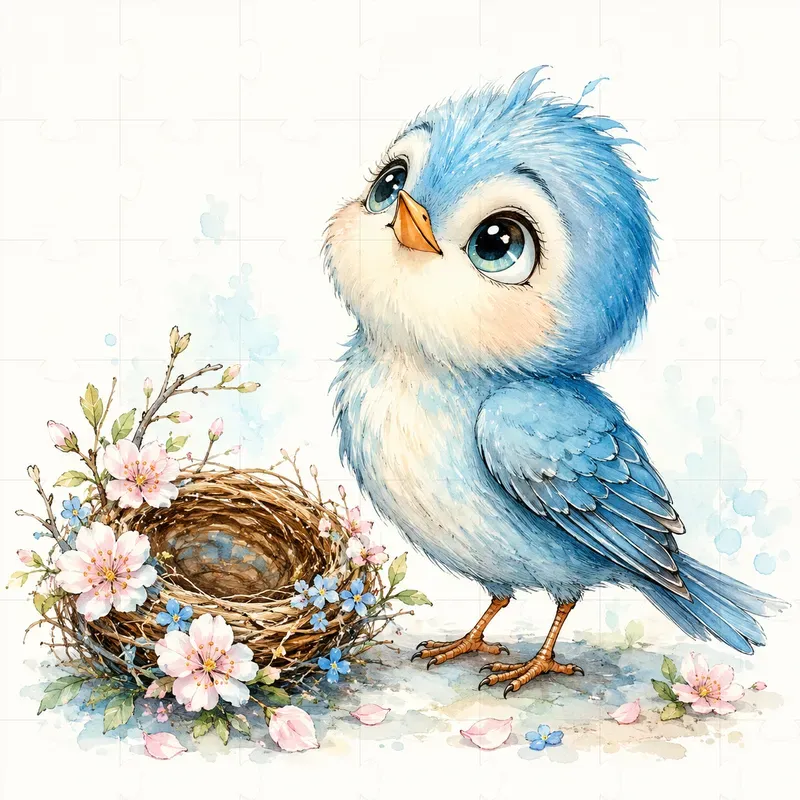 Cute Whimsical Animal Watercolor Stickers
