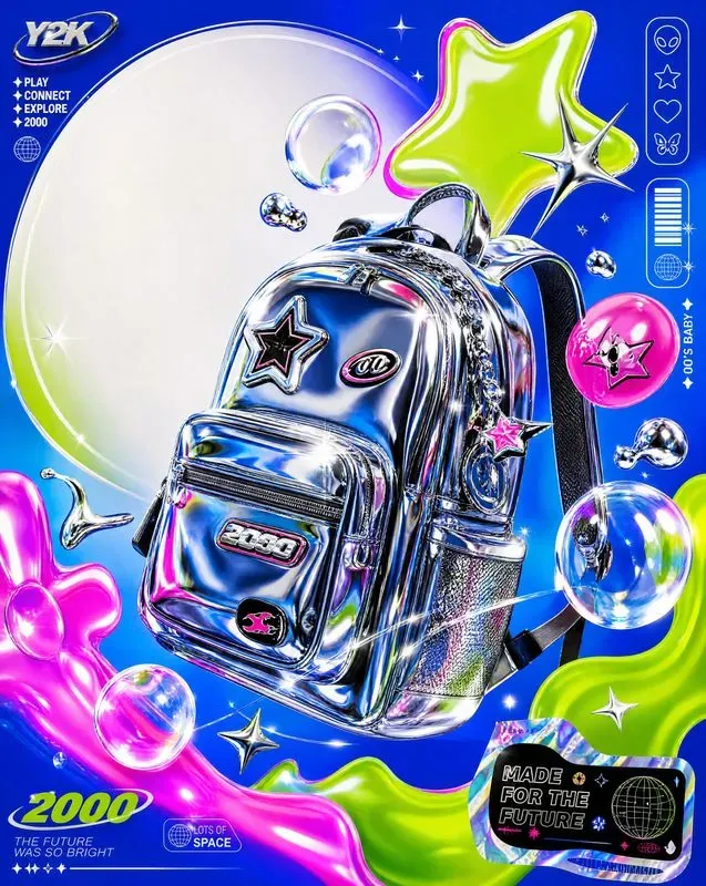 Chroma Y2k Chrome Posters