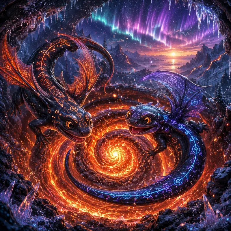Frost Dragon Fox Spirits