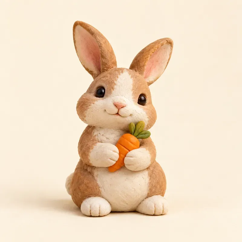 Tiny Clay Animal Desk Mascots