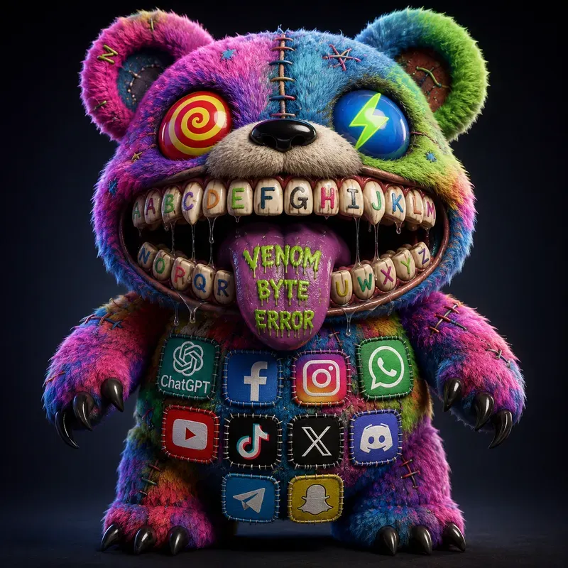 Neon Horror Monster Toy Collections