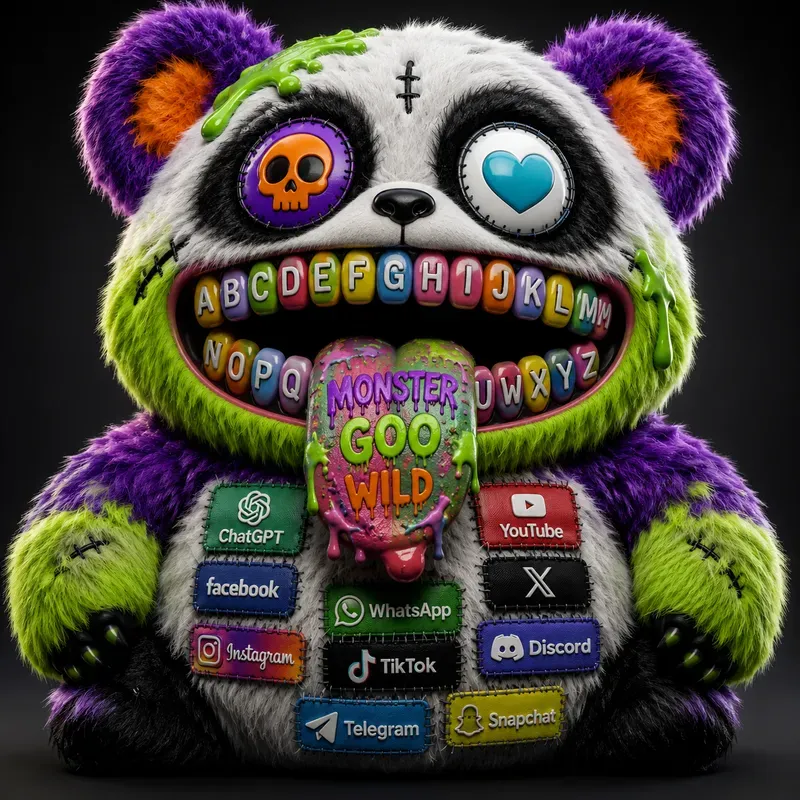 Neon Horror Monster Toy Collections