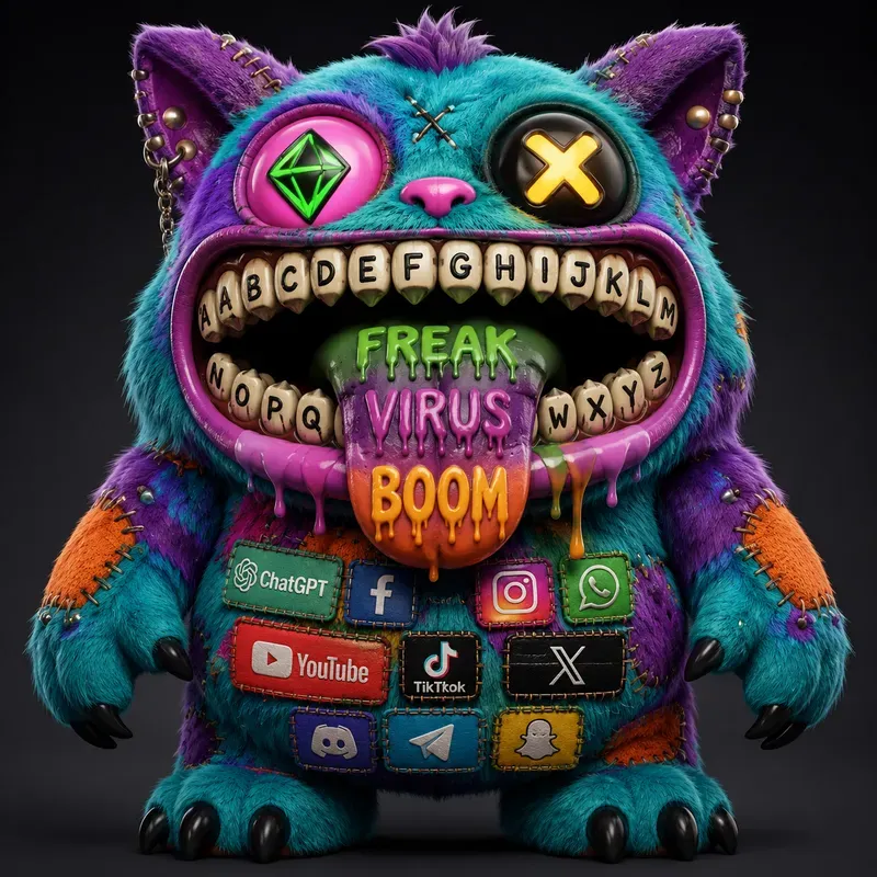 Neon Horror Monster Toy Collections