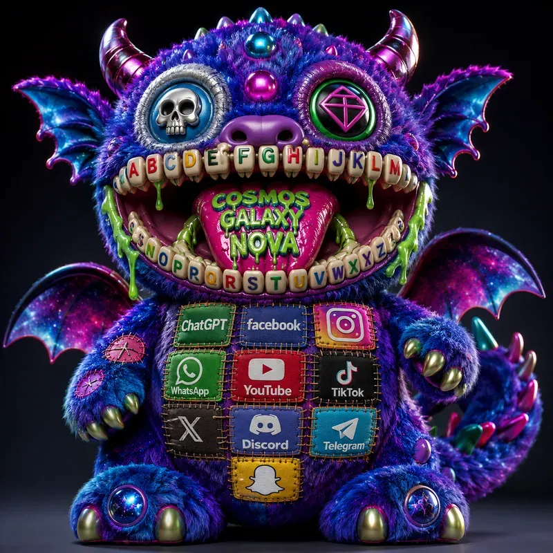 Neon Horror Monster Toy Collections