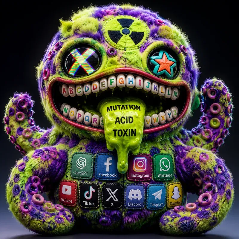 Neon Horror Monster Toy Collections