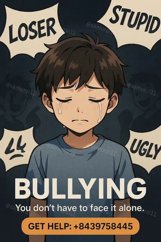 Stop Bullying Secure Help Anime Posters