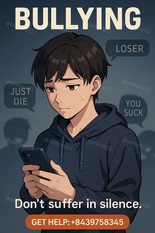 Stop Bullying Secure Help Anime Posters