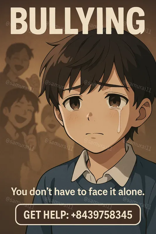 Stop Bullying Secure Help Anime Posters