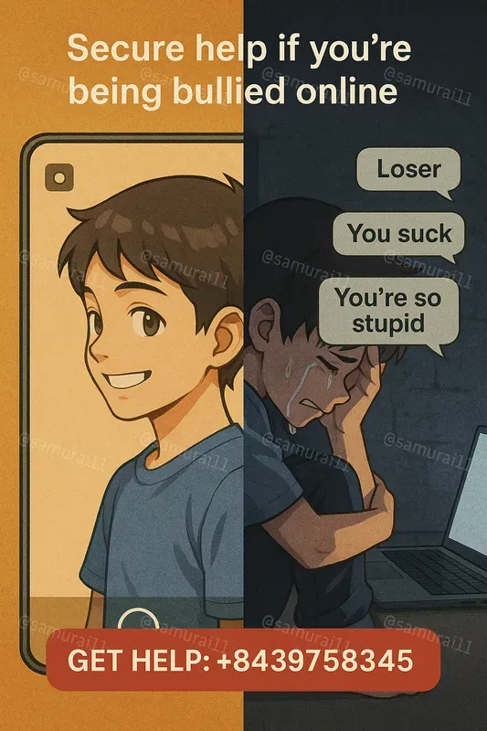 Stop Bullying Secure Help Anime Posters