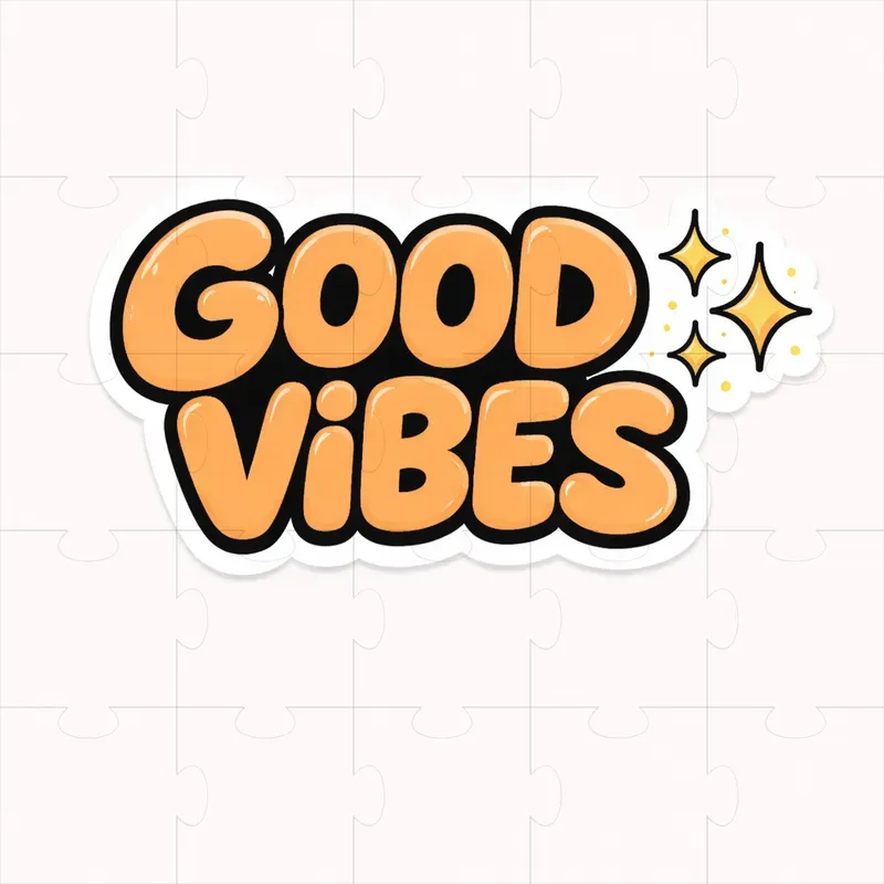 Minimal Text Sticker Designs