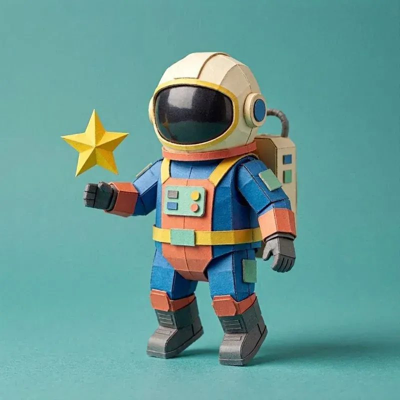 3D Chonky Papercraft Art