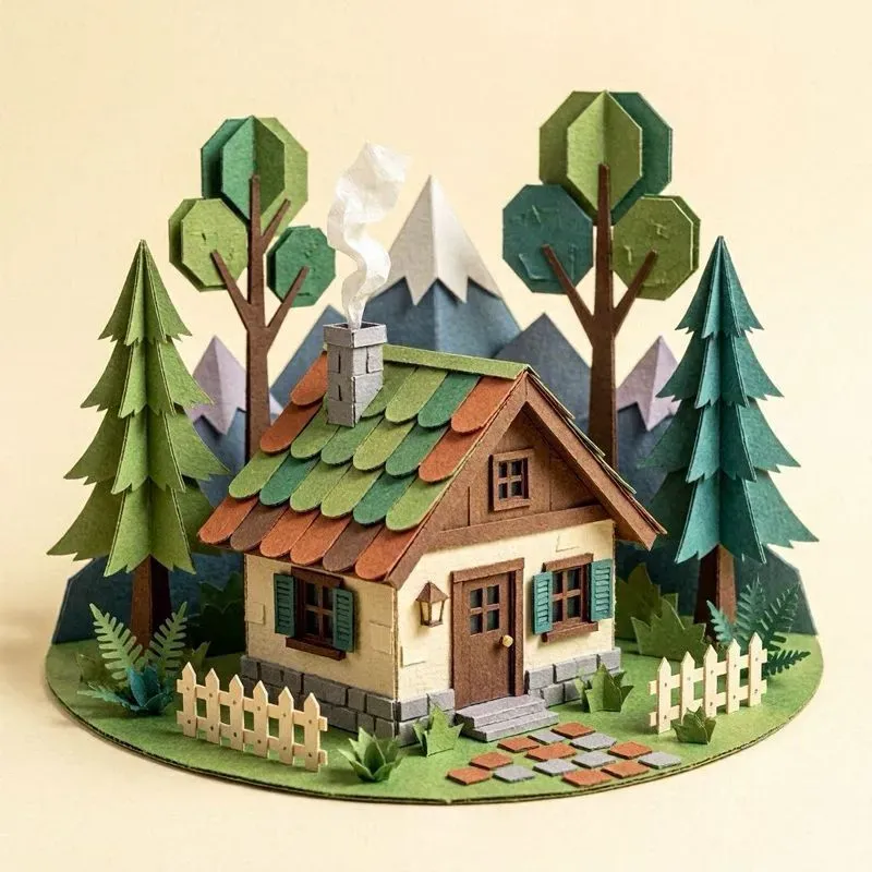 3D Chonky Papercraft Art