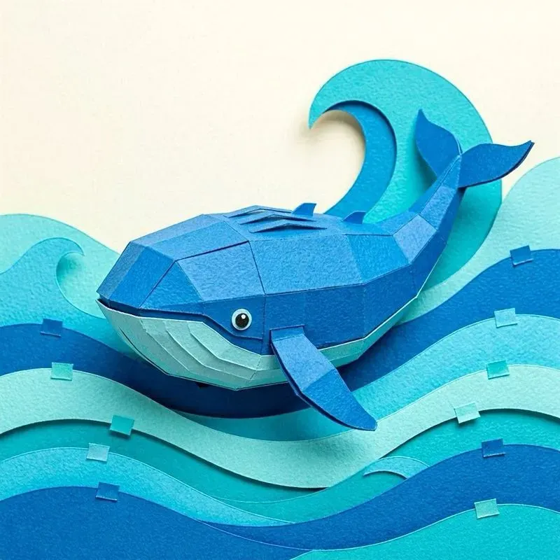 3D Chonky Papercraft Art