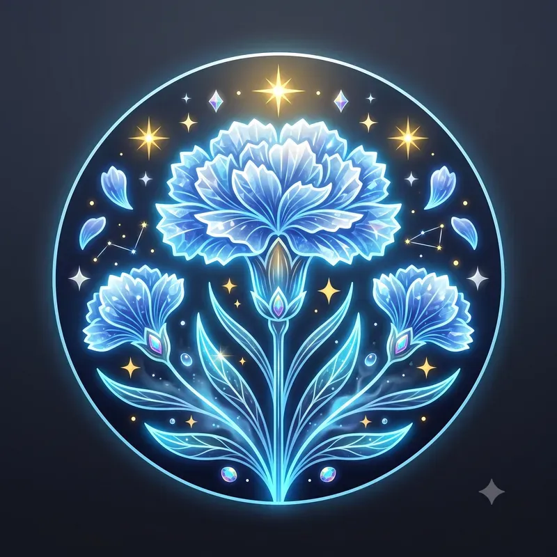 Modern Glowing Flora Emblems