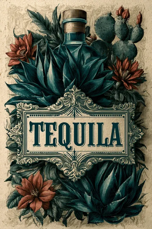 Vintage Botanical Spirits Labels