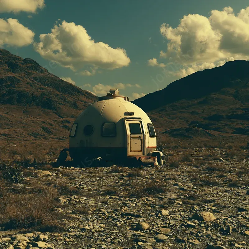 Cinematic Retro Scifi Photography