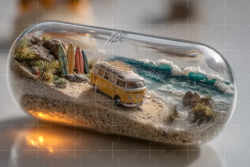 Miniature Worlds Under Glass