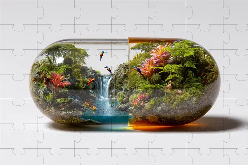Miniature Worlds Under Glass