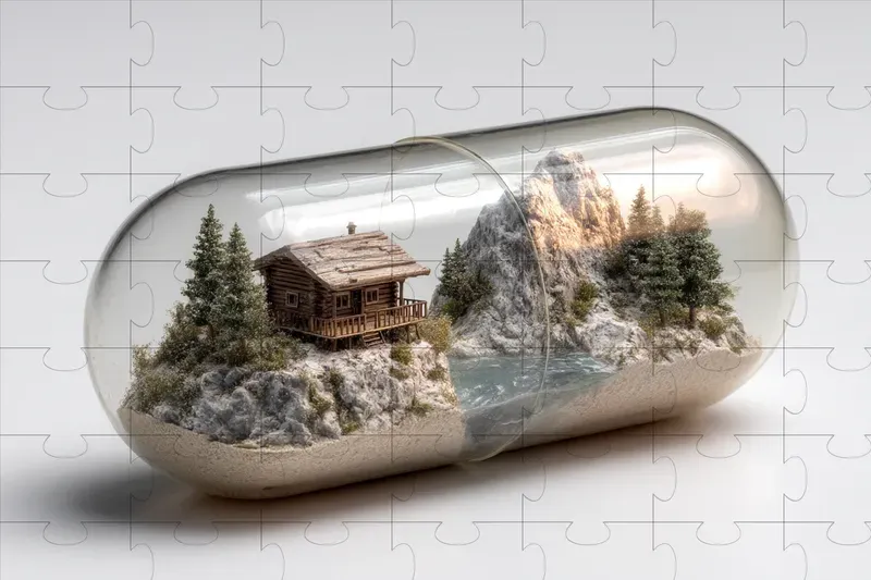 Miniature Worlds Under Glass