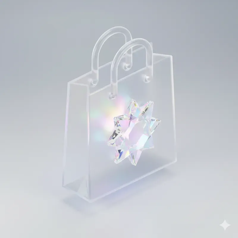3D Frosted Glass Isometric Icons
