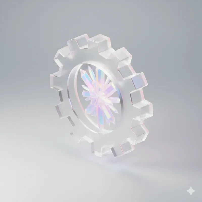 3D Frosted Glass Isometric Icons