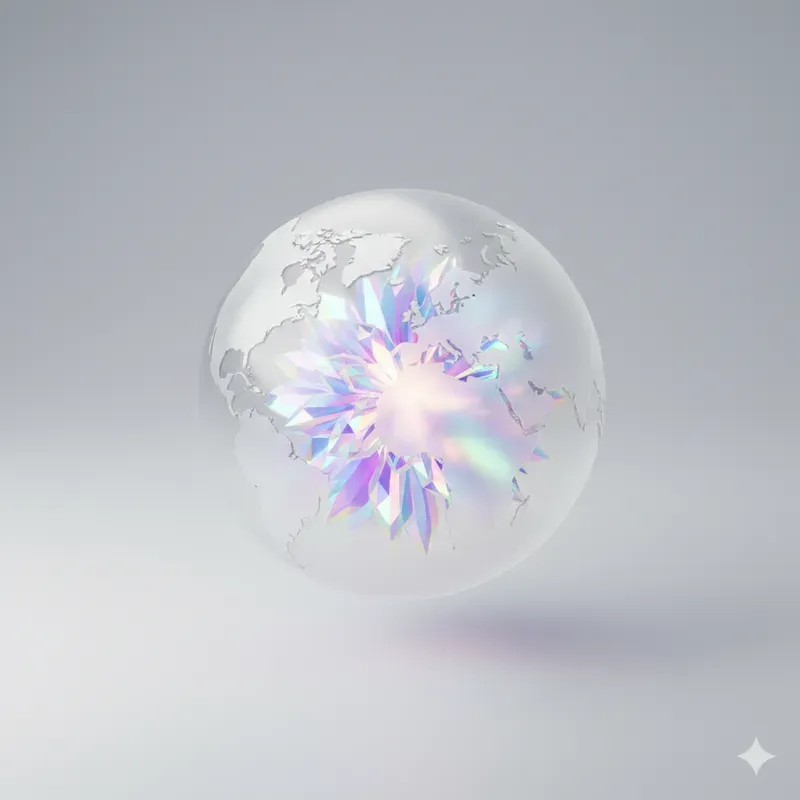 3D Frosted Glass Isometric Icons