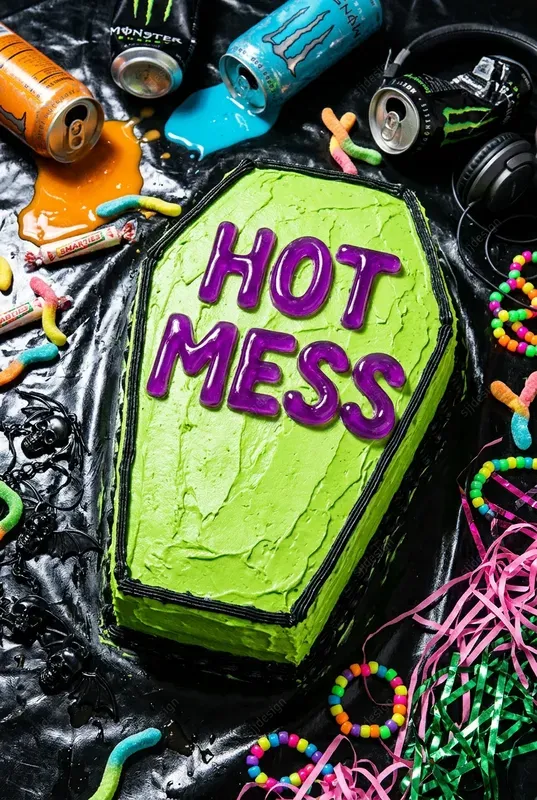 Ironic Cake Confectionery Poster Style