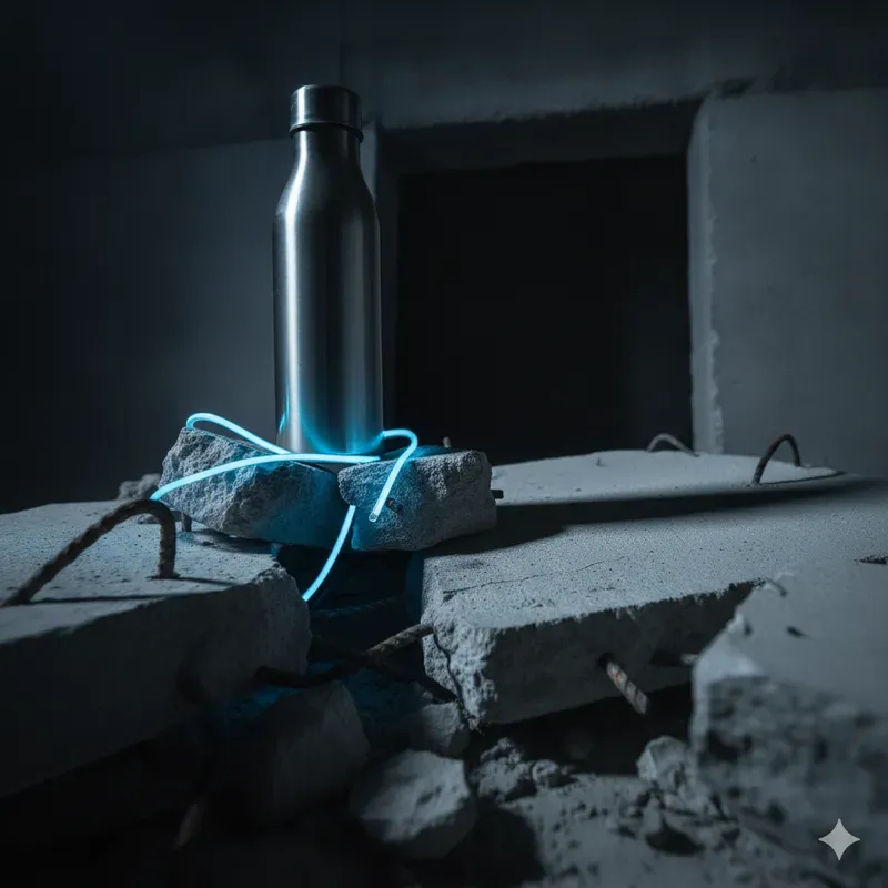 Blue Neon Wire Signals