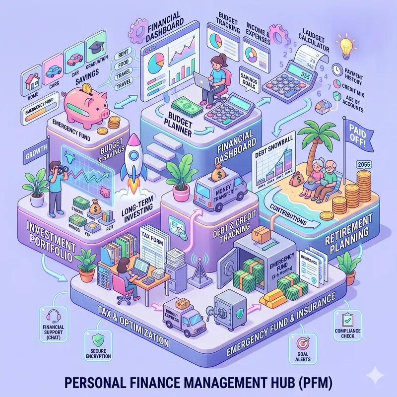 3D Isometric Social Media Illustrations