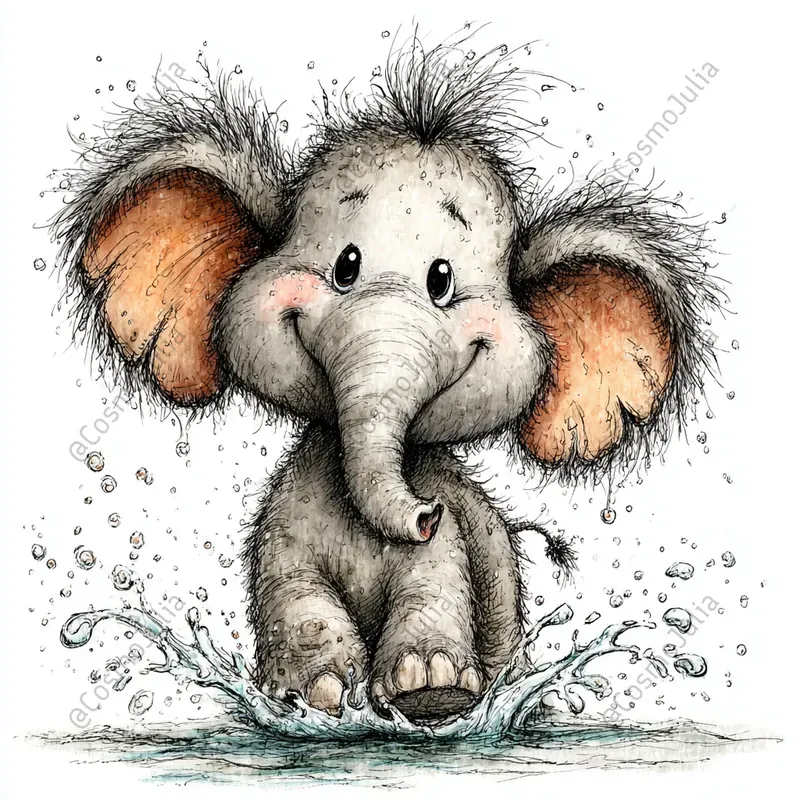 Safari Baby Animal Character Clipart