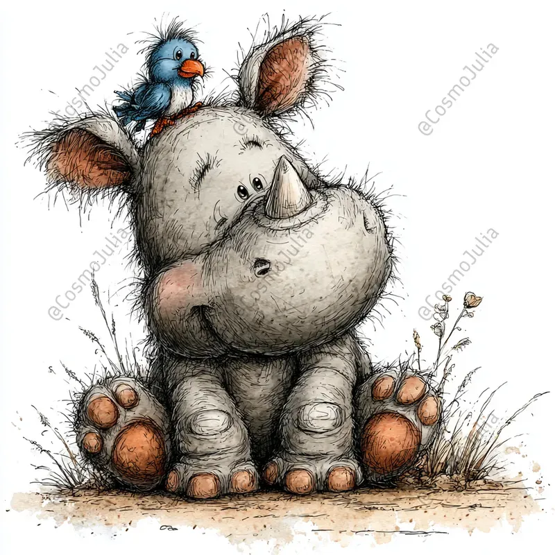 Safari Baby Animal Character Clipart