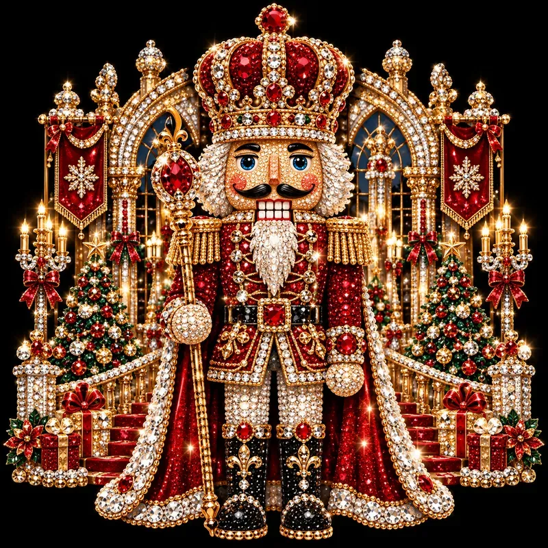 Luxury Rhinestone Christmas Characters