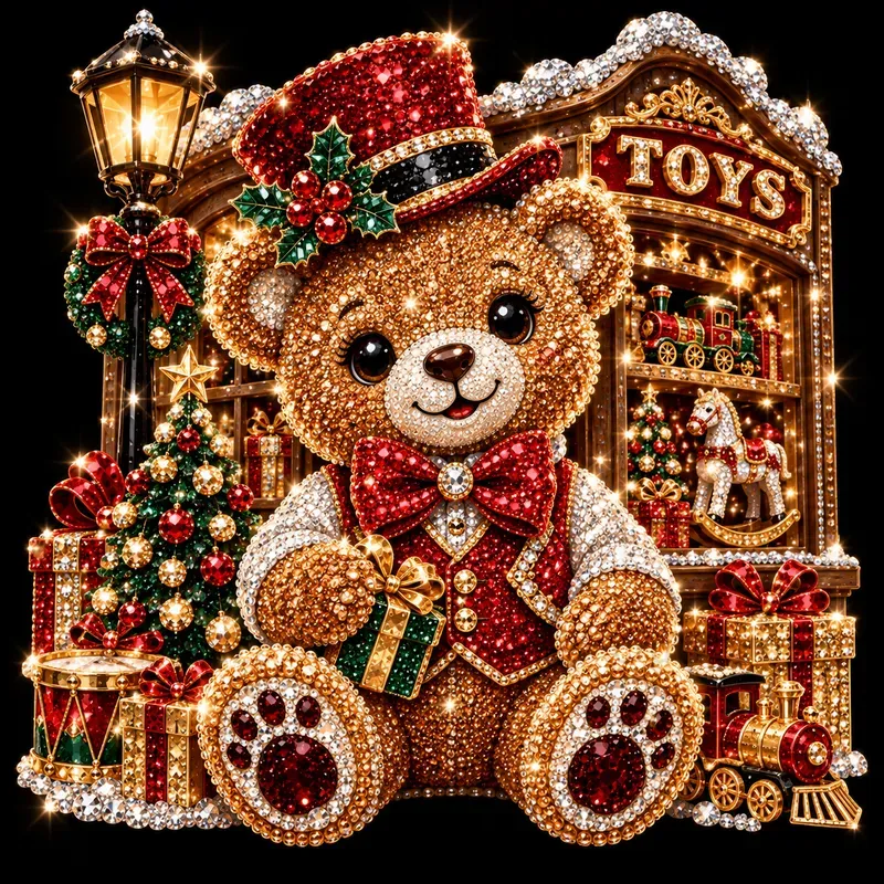 Luxury Rhinestone Christmas Characters