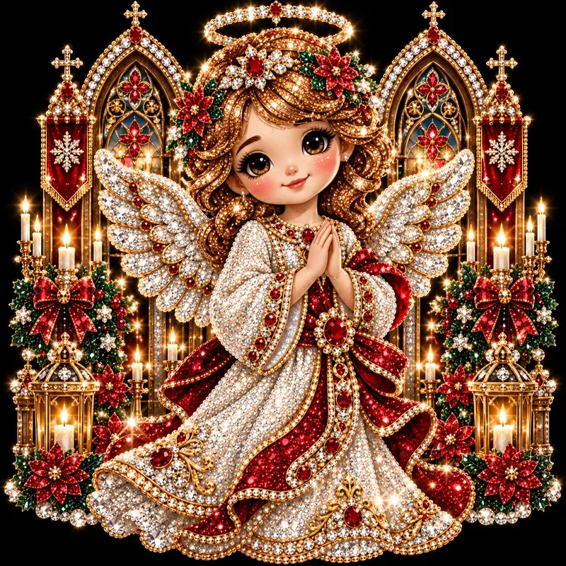 Luxury Rhinestone Christmas Characters