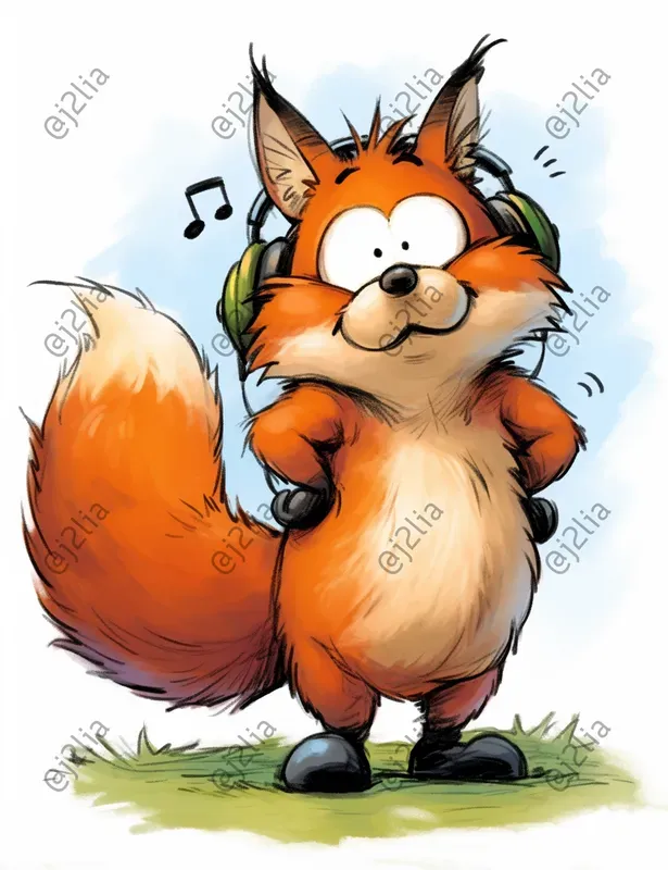 Playful Cartoon Animal Doodles