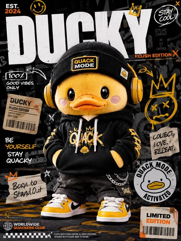 Street Wear Plush Character Posters