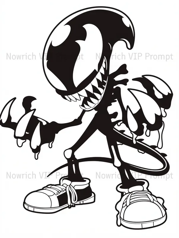 Logo Mascot Retro Characters 90s