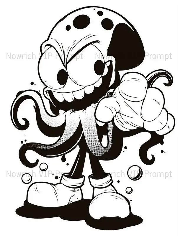 Logo Mascot Retro Characters 90s