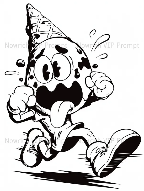 Logo Mascot Retro Characters 90s