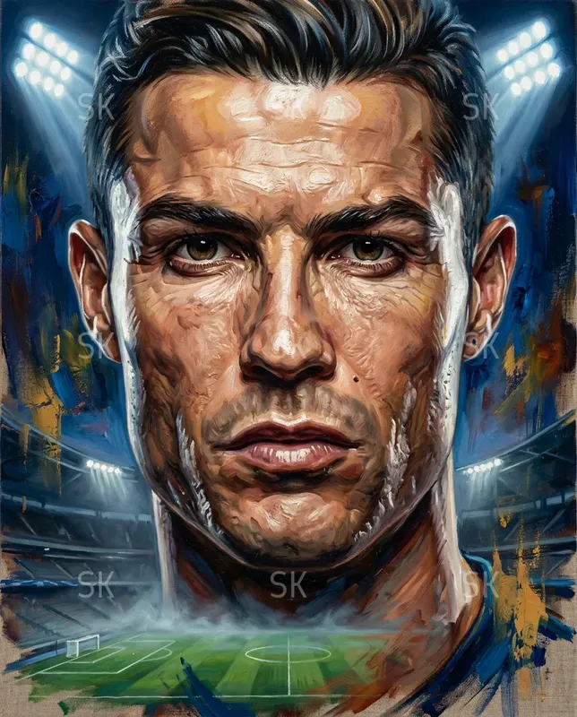 Famous People Oil Caricature Paintings