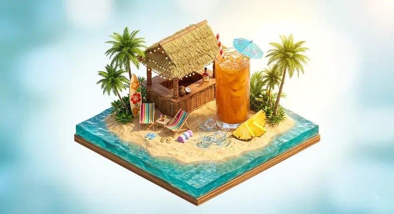 3d Isometric Food Dioramas