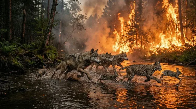 Wildlife Survival Forest Fire Escapes