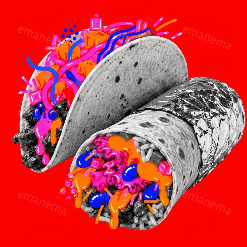 Food Pop Art Compositions
