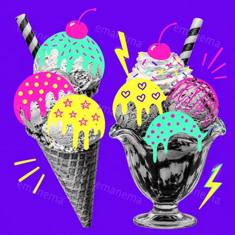Food Pop Art Compositions