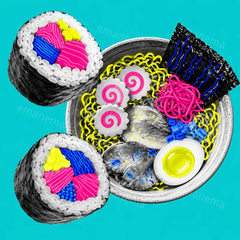Food Pop Art Compositions