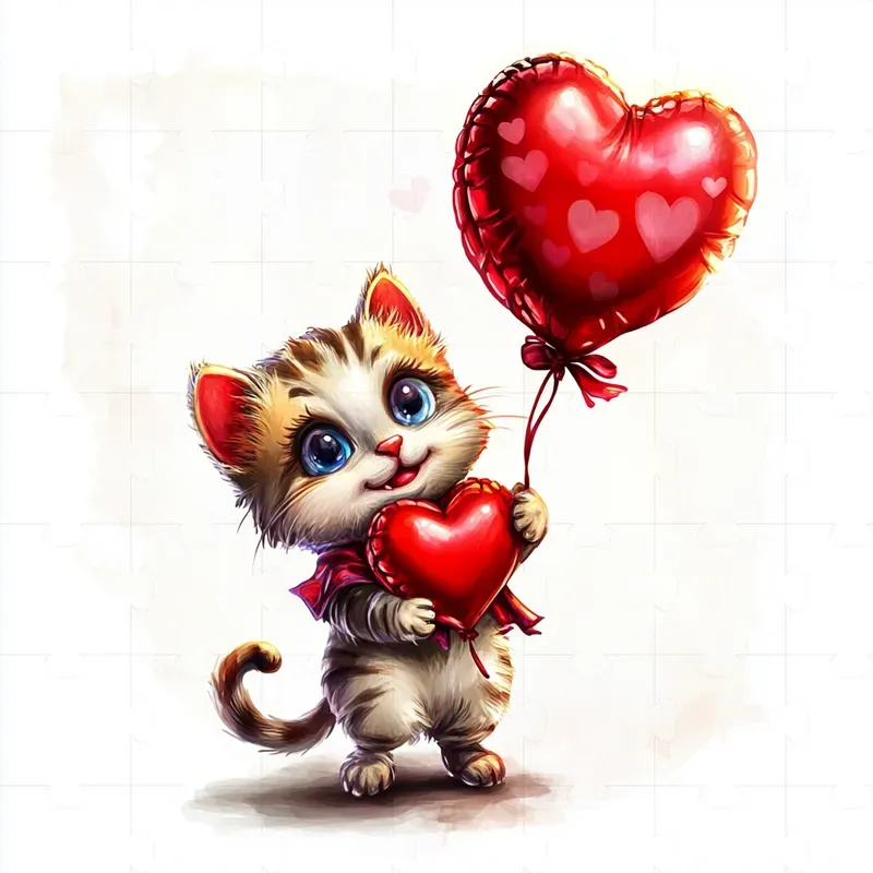 Cute Animals For Valentines Cards