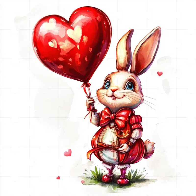 Cute Animals For Valentines Cards