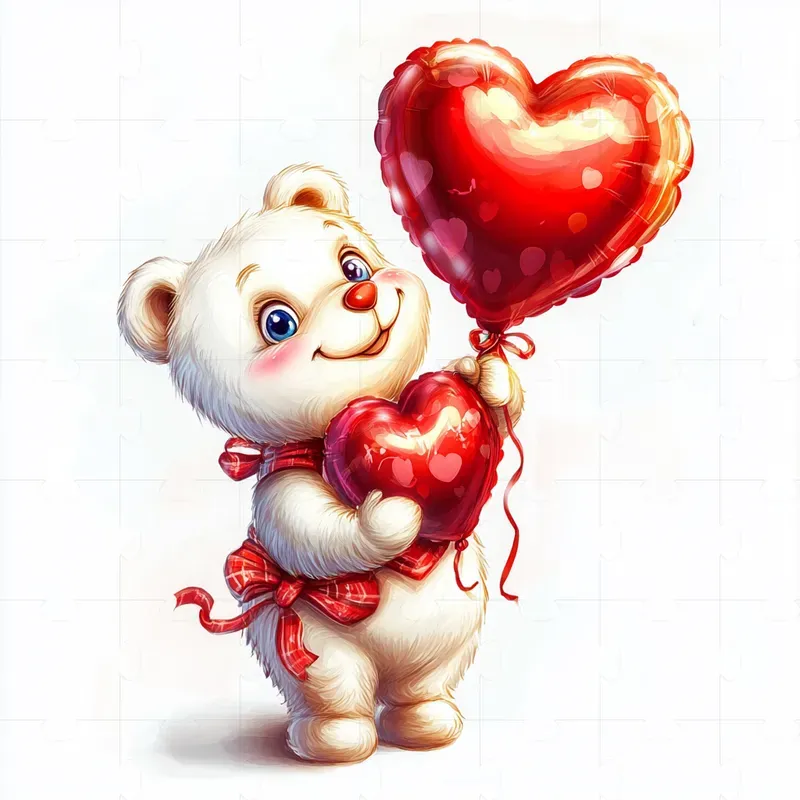 Cute Animals For Valentines Cards